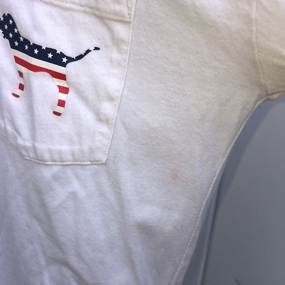 PINK Victoria’s Secret American flag red white and blue dog shirt size s…​ - Picture 7 of 10